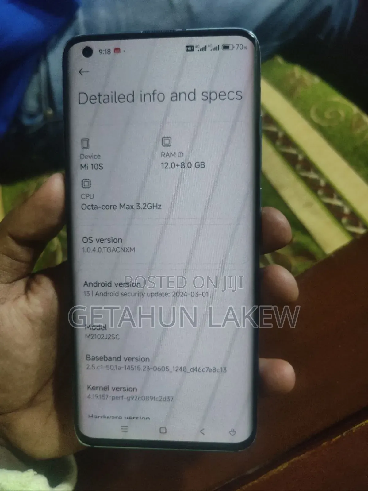 Xiaomi Mi 10 256 GB Blue