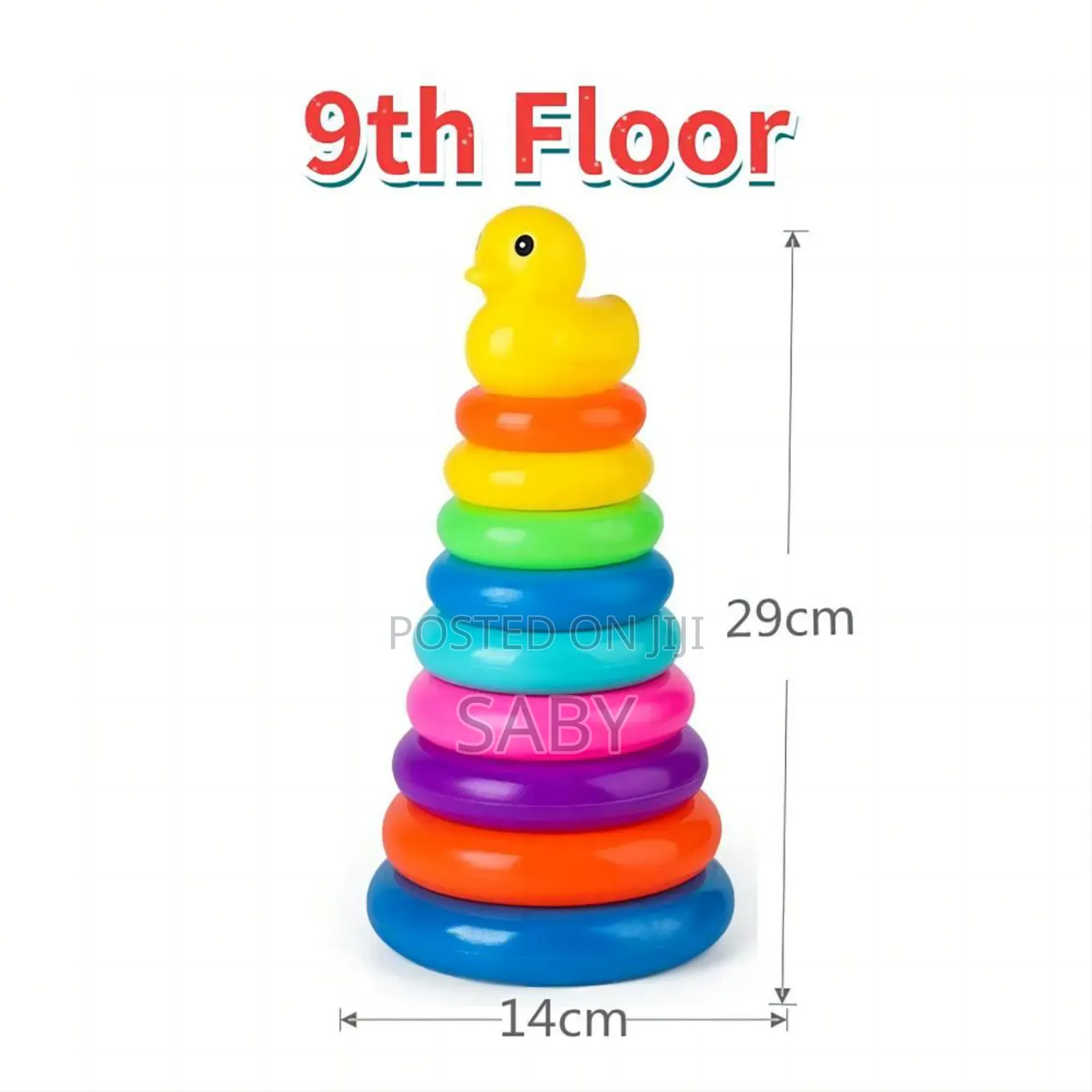 Rainbow Ring Tower Toy for Baby