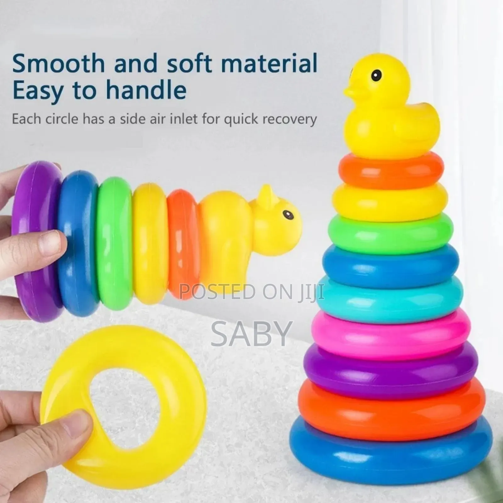 Rainbow Ring Tower Toy for Baby