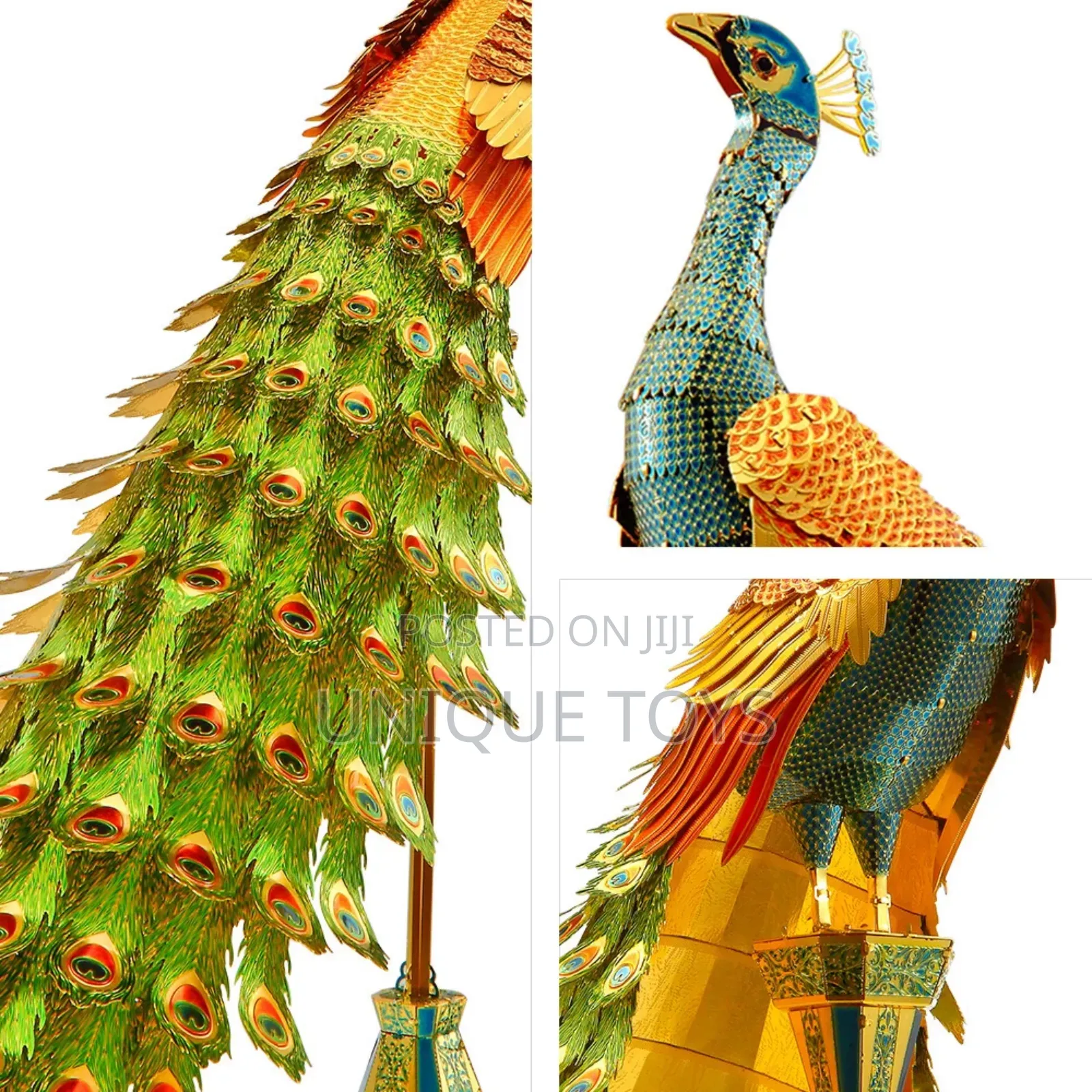 Piececool Colorful Peacock 3d Metal Model Kit