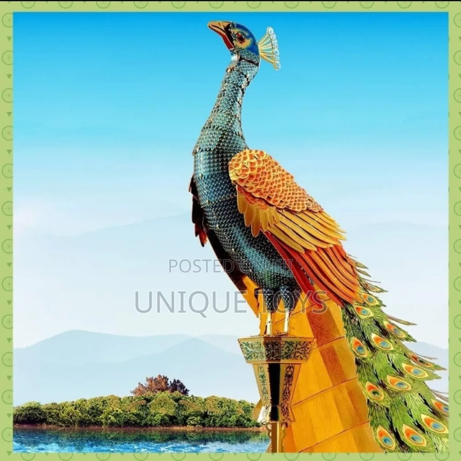 Piececool Colorful Peacock 3d Metal Model Kit