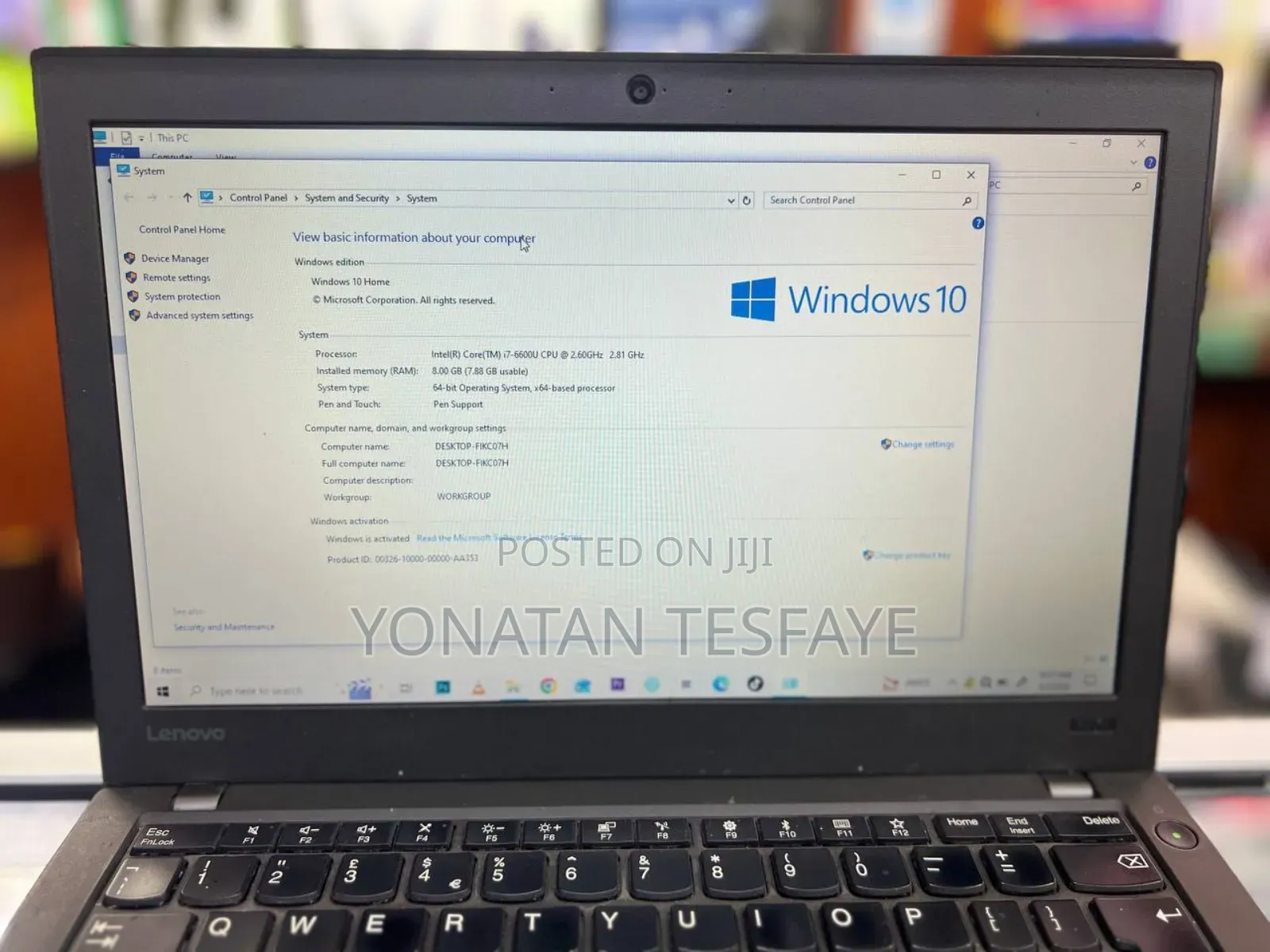 Laptop Lenovo ThinkPad T470s 8GB Intel Core i7 SSD 256GB