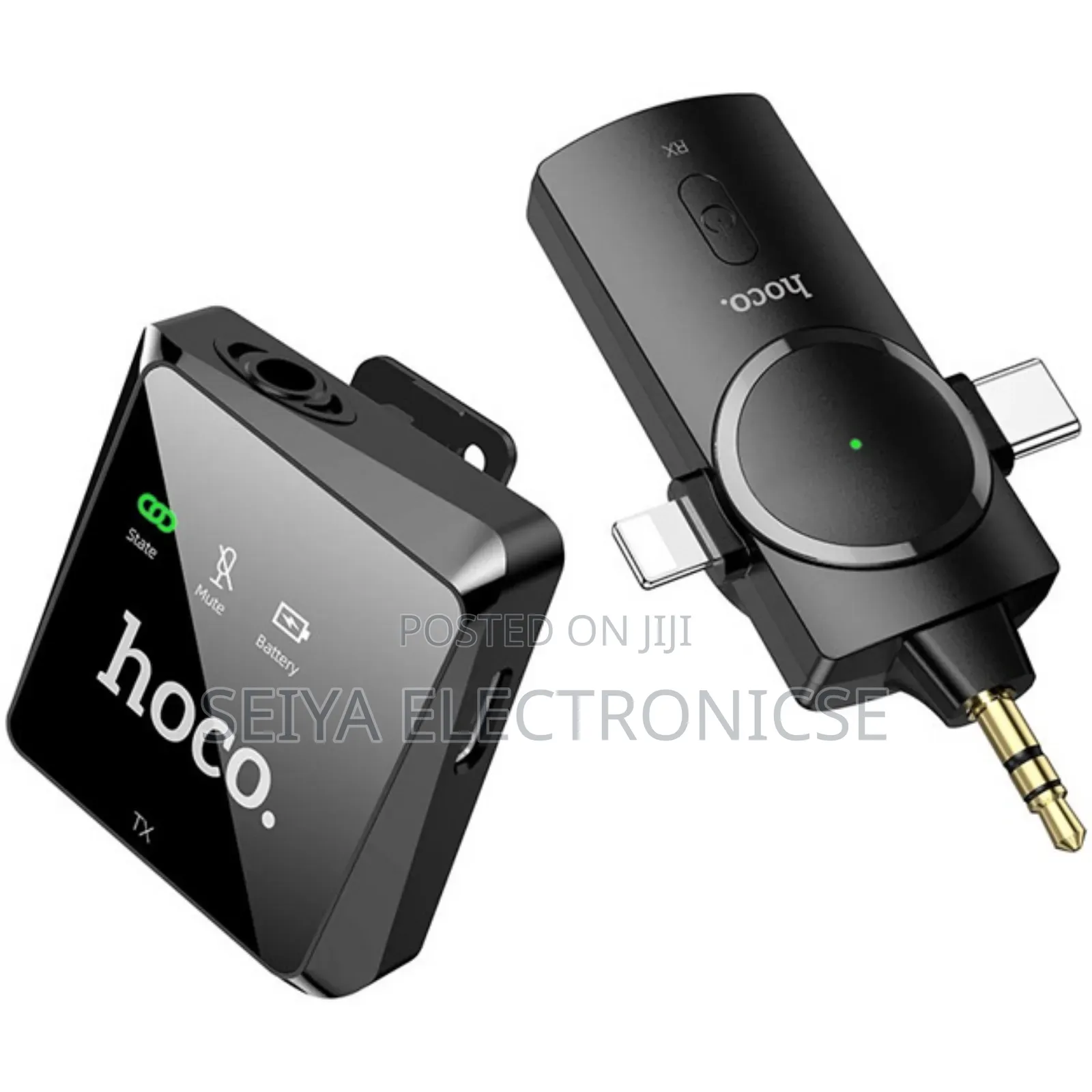Hoco S31 Stream Wireless Microphone With a 3-in-1 Receiver.