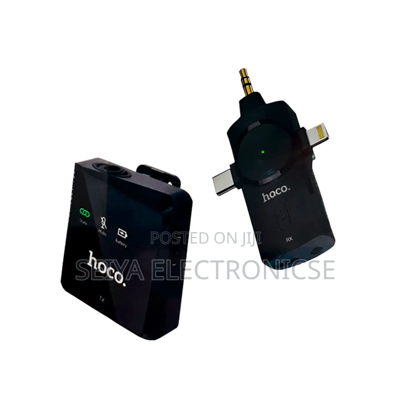Hoco S31 Stream Wireless Microphone With a 3-in-1 Receiver.