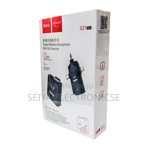 Hoco S31 Stream Wireless Microphone With a 3-in-1 Receiver.