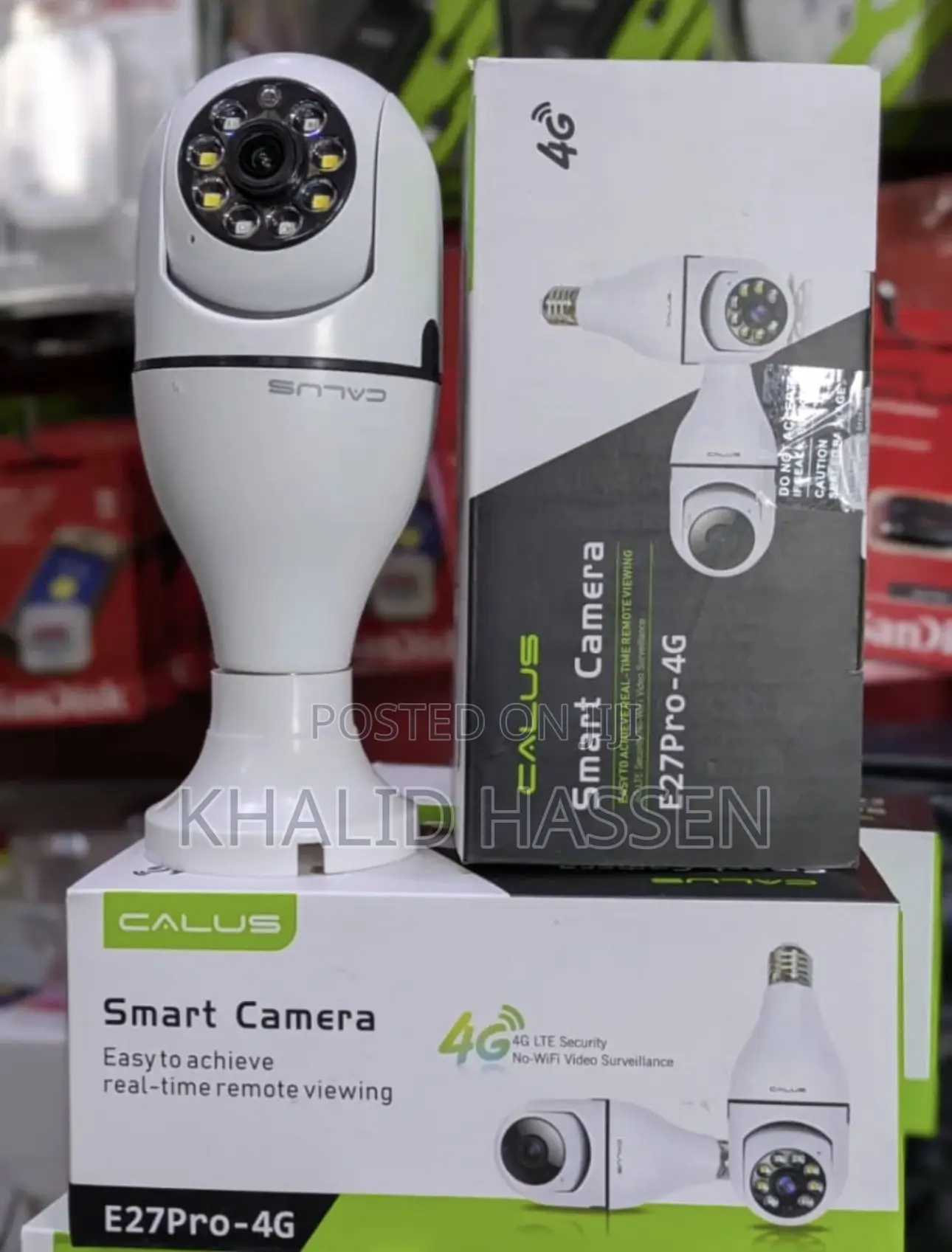 Smart Camera Sim Card Model E27 Pro -4g