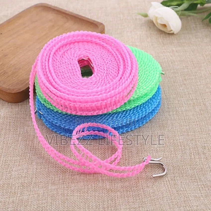 Portable Non-Slip Clothesline – 6m Windproof Laundry Drying Rope