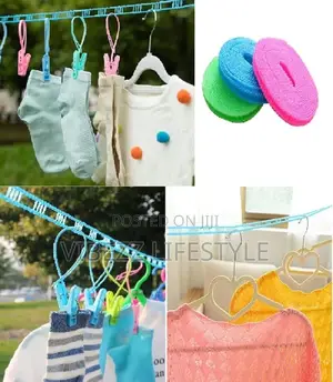 Portable Non-Slip Clothesline – 6m Windproof Laundry Drying Rope