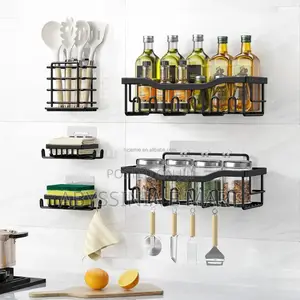 5pcs Stainless Steel Organizing Storage Rack
