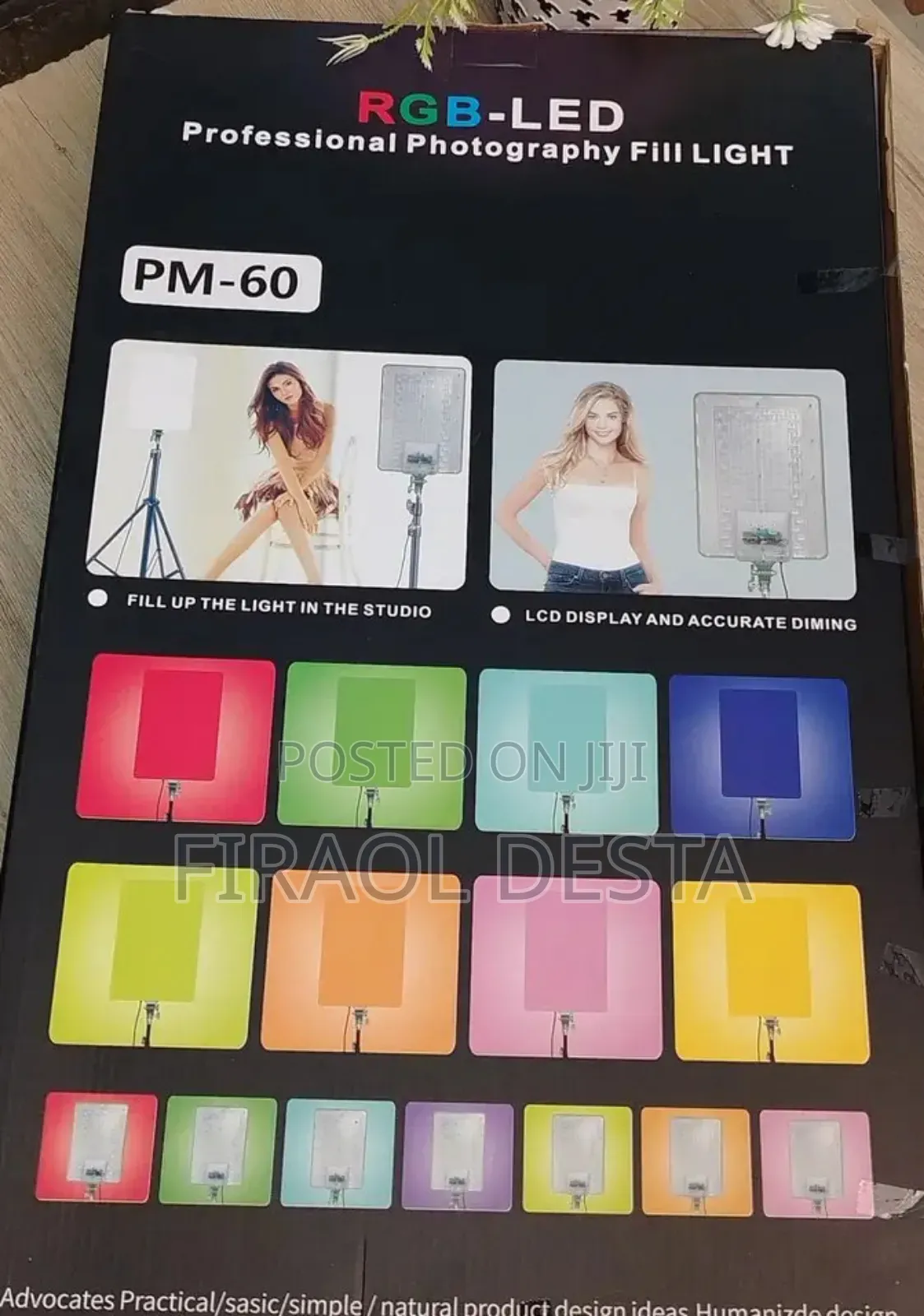 Pm-60 RGB Professional Photography Fill Light
