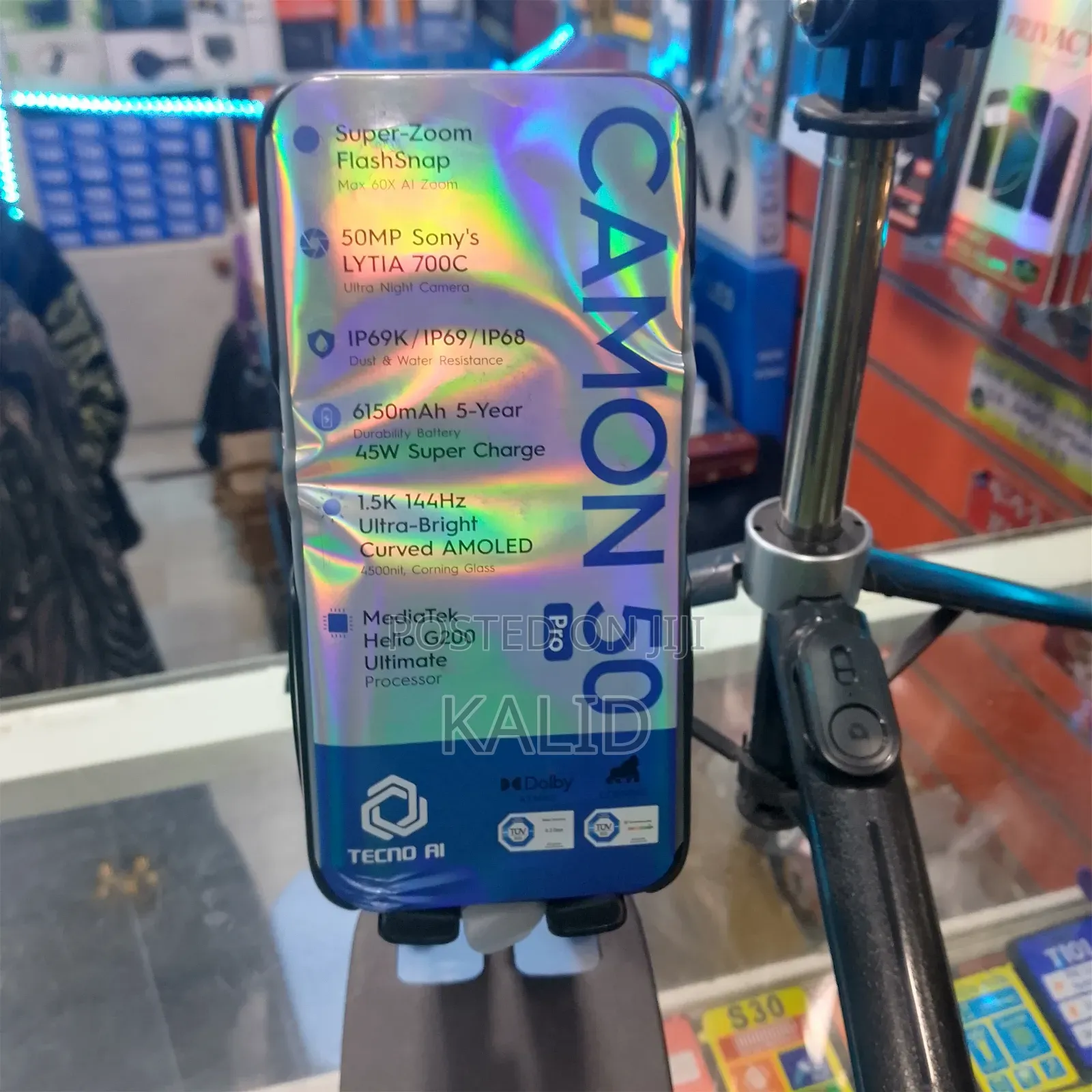 New Tecno Camon 50 256 GB Black