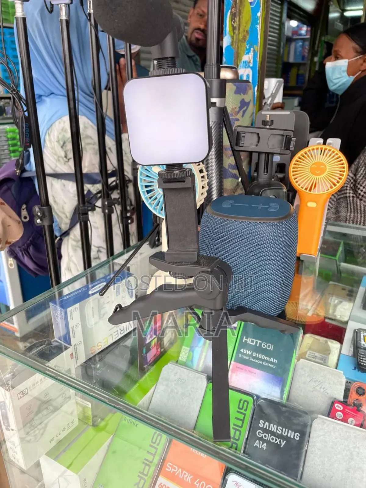 Tripod With Light and Mic