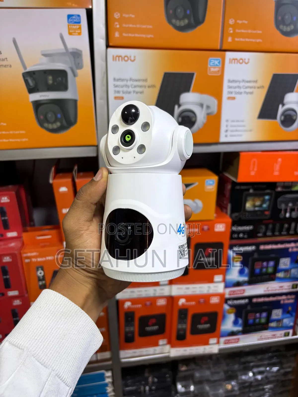 4g Dual Lens Battery Camera (7 ቀን የሚቆይ ባትሪ)