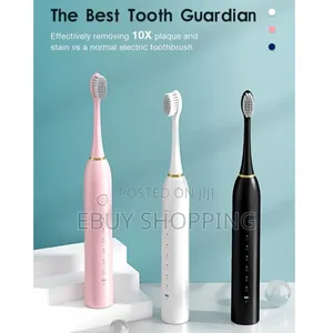 4 Soft Bristle Heads Included: Sonic Electric Toothbrush