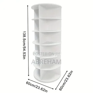 Rotating Shoe Rack - 360° የሚሽከረከር የጫማ እና ቦርሳ ማስቀመጫ