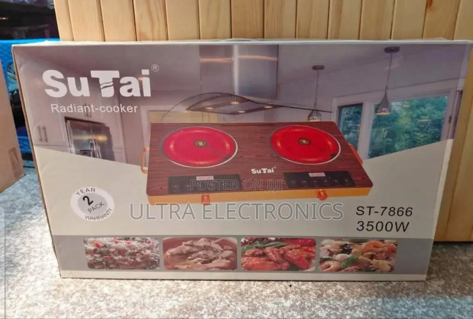 Su Tai Radiant-Cooker (Model St-7866) Featuring a Double Burner