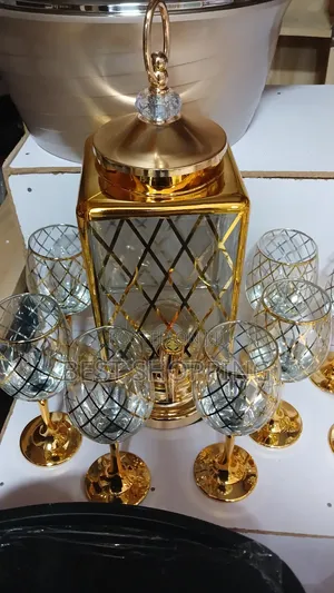 የወይን ብርጭቆ ሴት Luxurious Glassware Set 7 Pc Wine Glassware Set