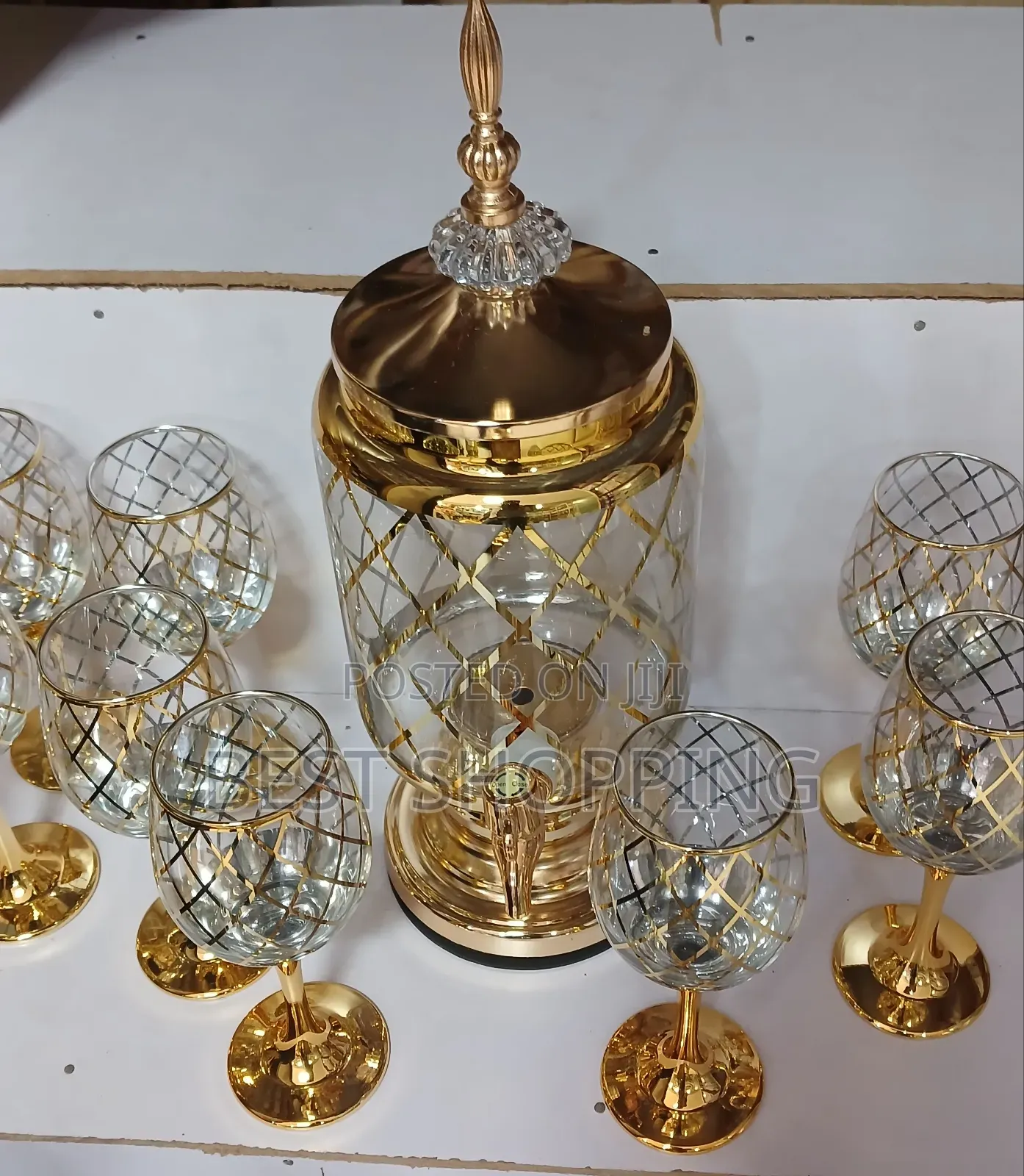 Glassware Set 7 Pc Wine Glass Set