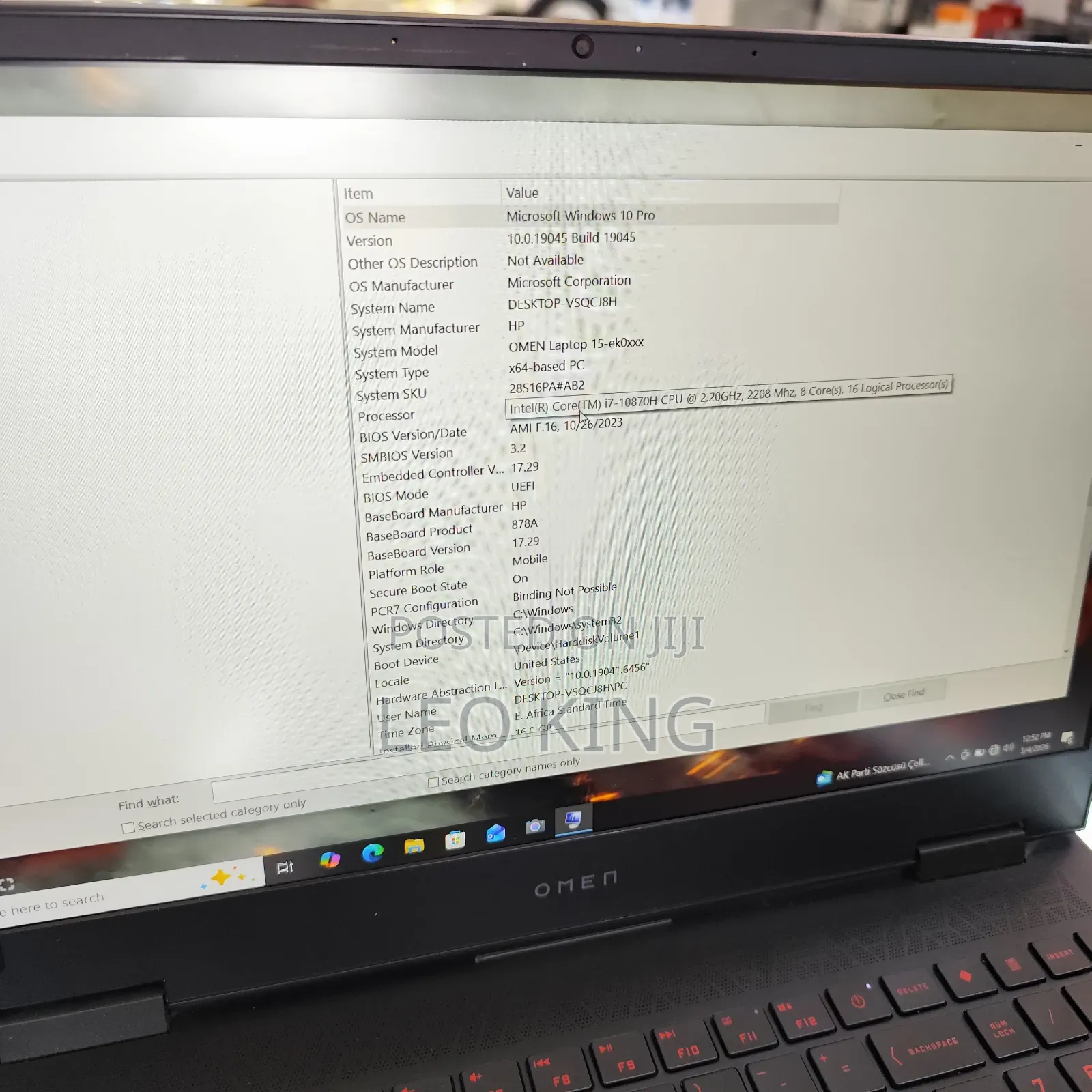 Laptop HP Omen 15-ce0xx 16GB Nvidia SSD 512GB