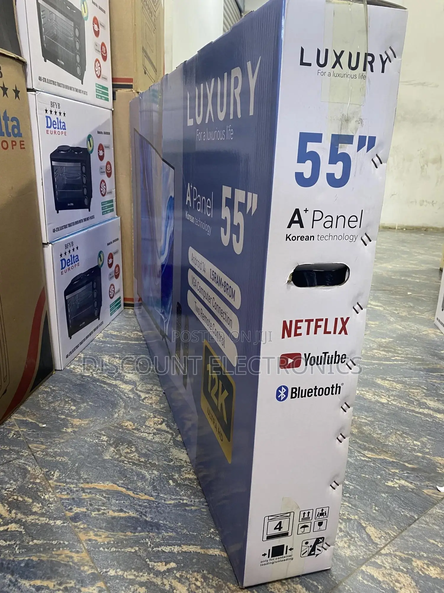 “Luxury 55” Ultra Hd Android Smart Tv – A+ Panel, Power”