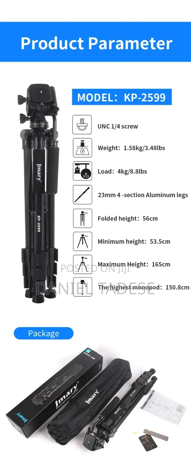 Jmary Tripod Kp-2274