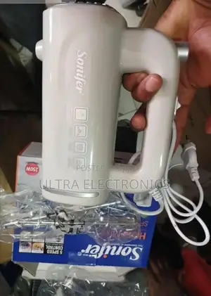 Sonifer Hand Mixer, Model Sf-7034b. Power: A 250-Watt Motor.