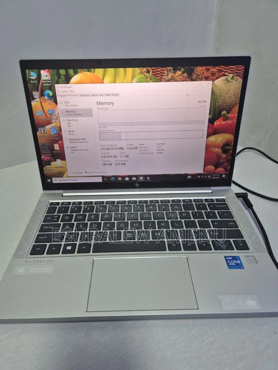 Laptop HP EliteBook 830 16GB Intel Core i7 SSD 512GB