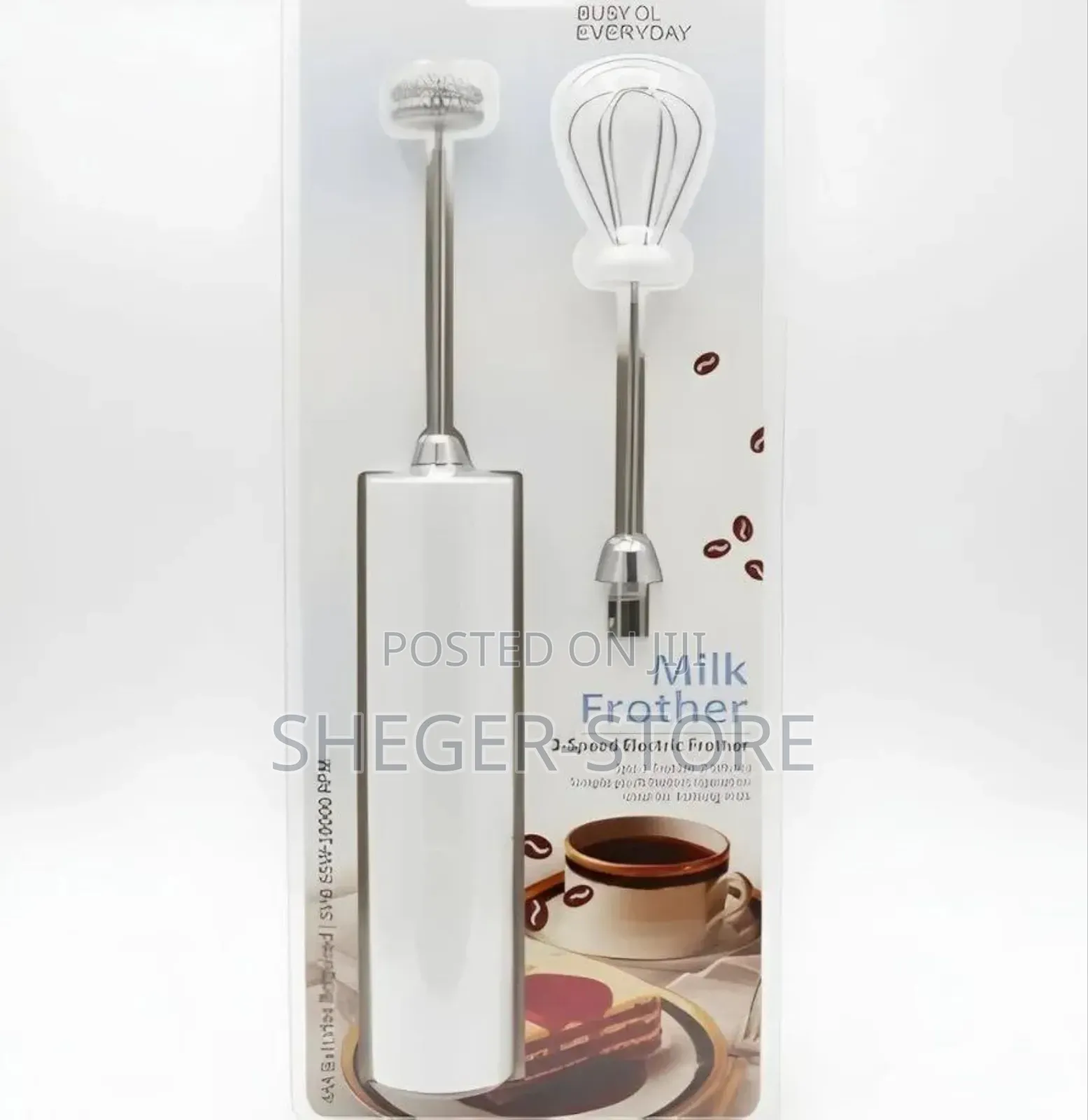 Durable Handheld Electric Milk Frother and Whisk