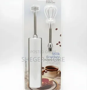 Durable Handheld Electric Milk Frother and Whisk
