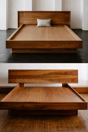 Sold Wood Bed 1.5 and 1.8