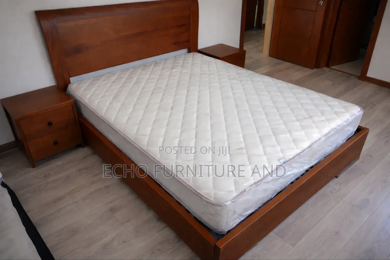Sold Wood Bed 1.5 and 1.8
