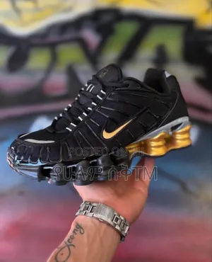 Nike Air Max Shox Tl X Neymar Jr. 'Black Gold' Men's Shoes