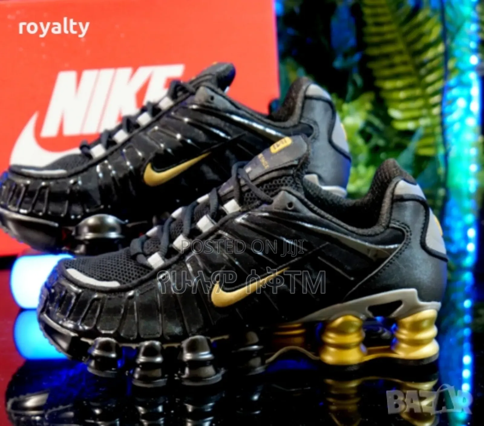 Nike Air Max Shox Tl X Neymar Jr. 'Black Gold' Men's Shoes
