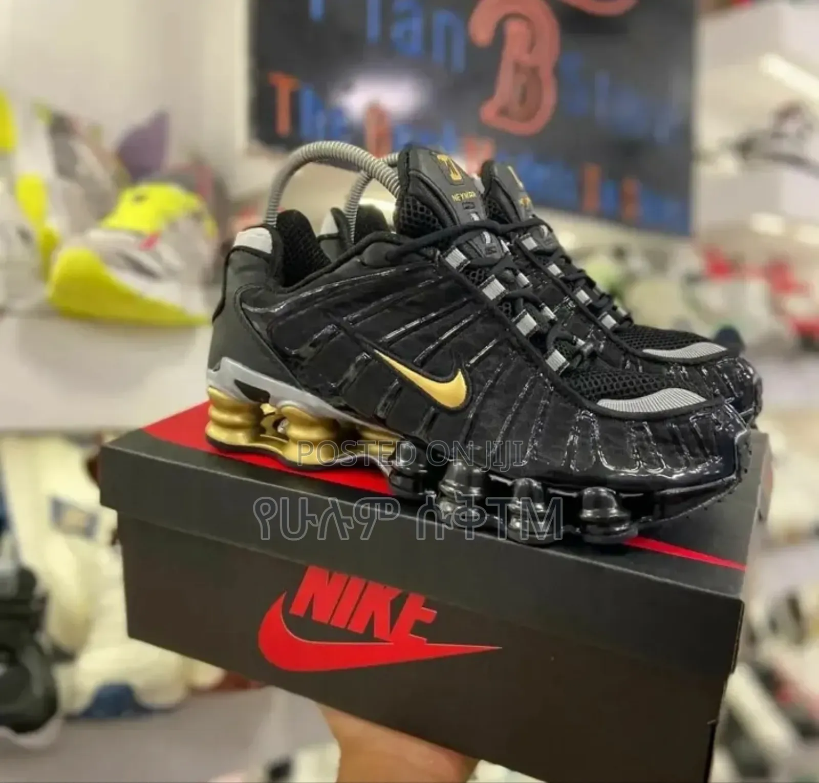 Nike Air Max Shox Tl X Neymar Jr. 'Black Gold' Men's Shoes