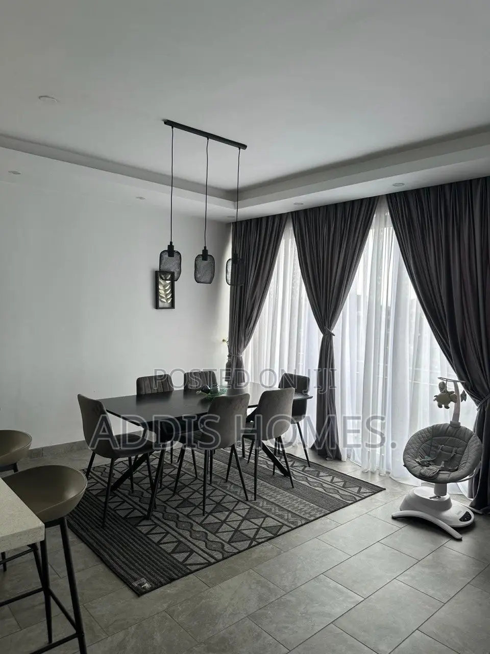 Furnished 3bdrm Apartment in Bole for rent