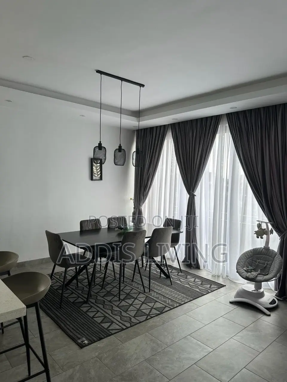 Furnished 3bdrm Apartment in Bole for rent