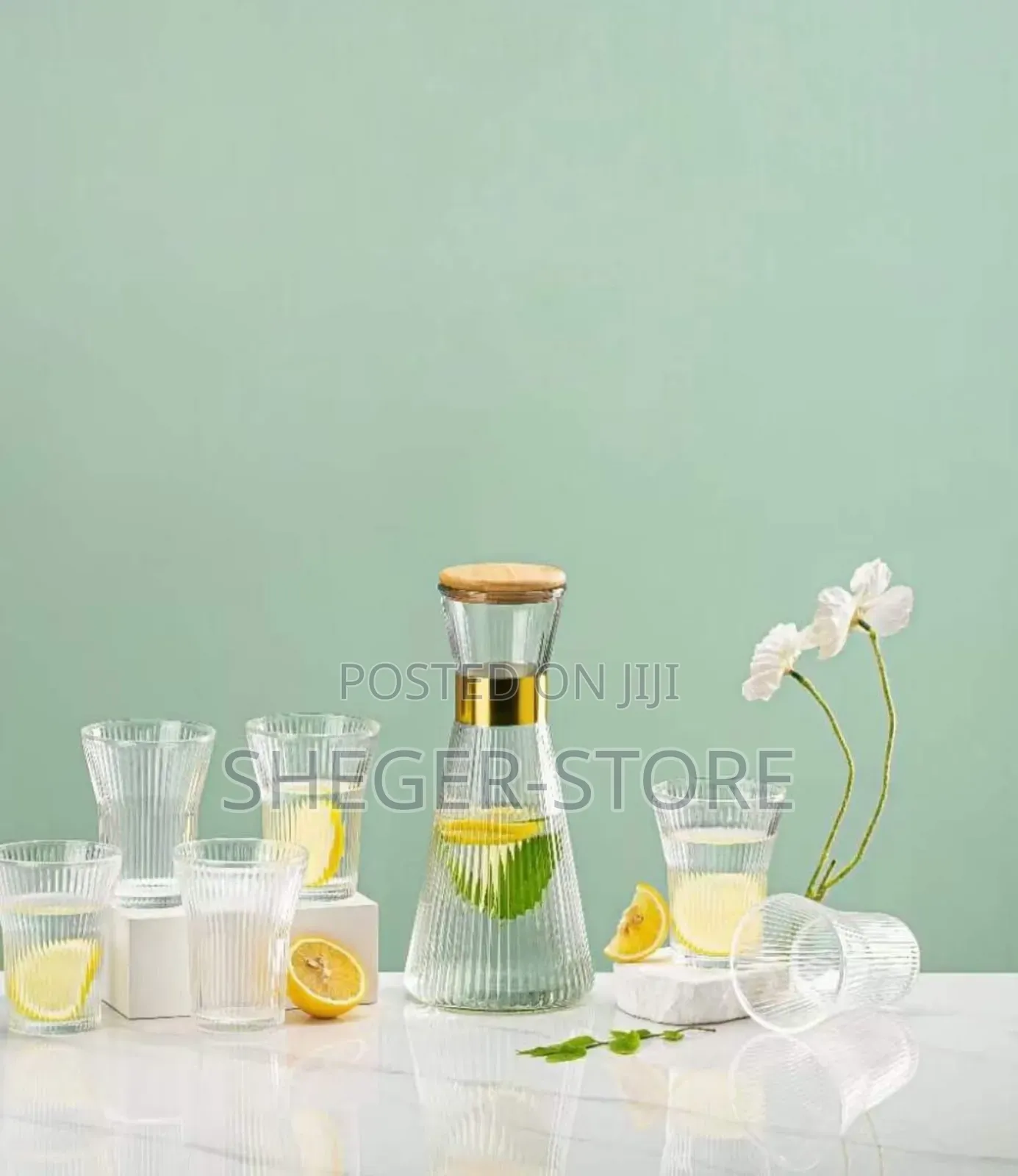Best Looking Design 7pcs Glass Kettle Set ማራኪ እና በዉብ ዲዛይን