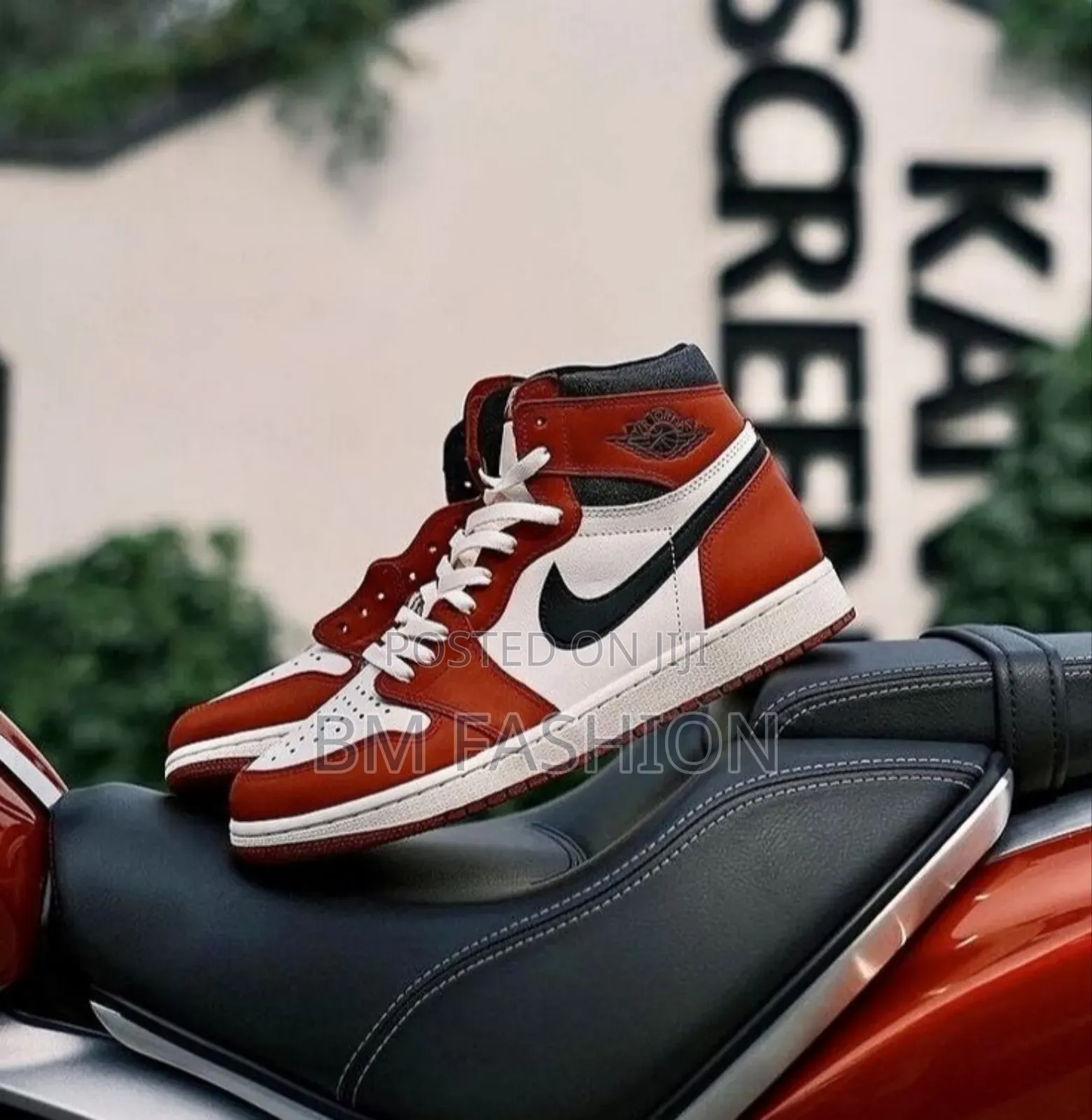 Nike Air Jordan 1(100% Original) For Men's Red X White