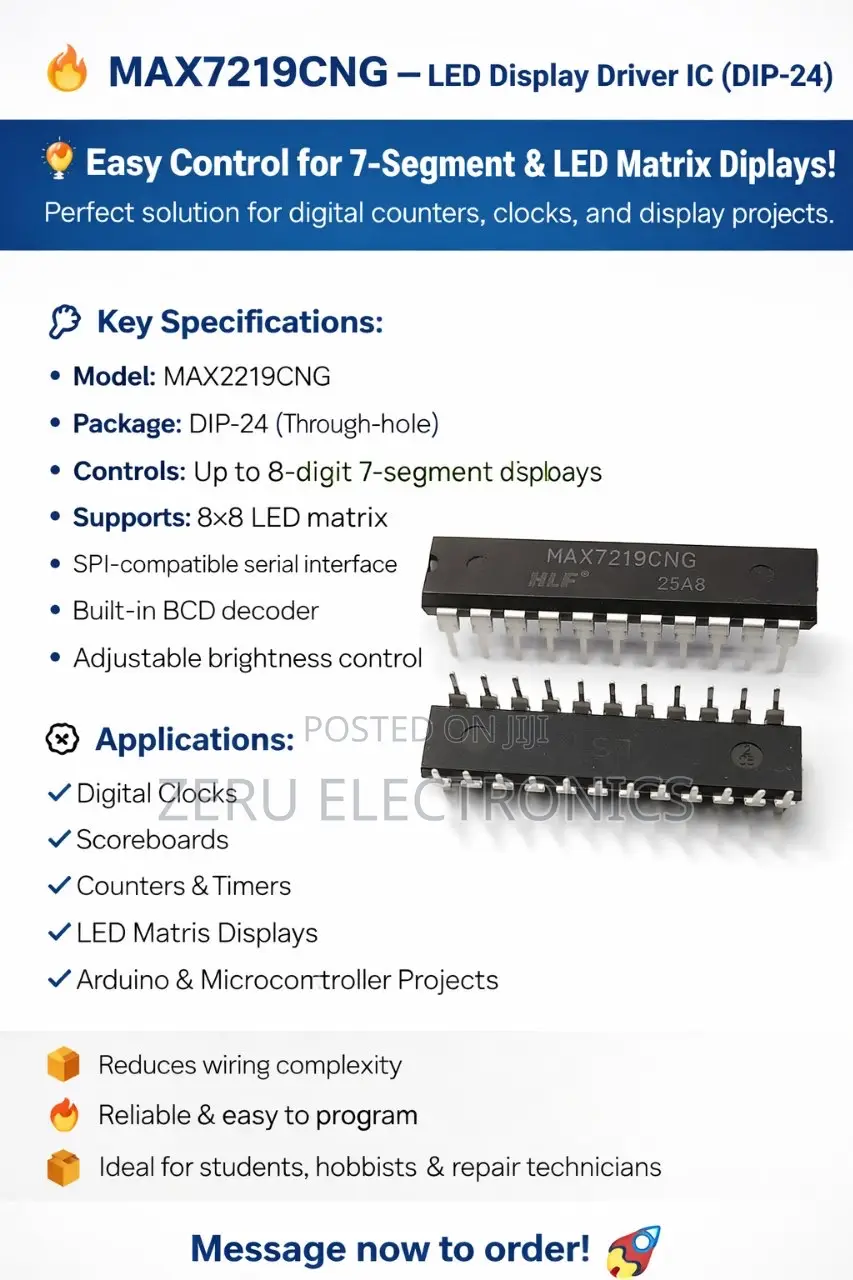 Max7219cng Led Display Driver