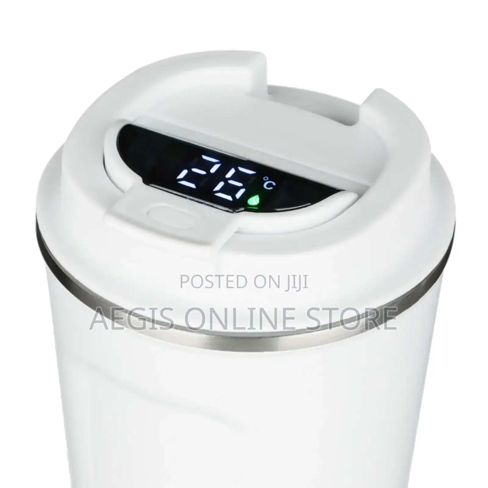 Smart Insulated Travel Mug With a Digital Temperature Display