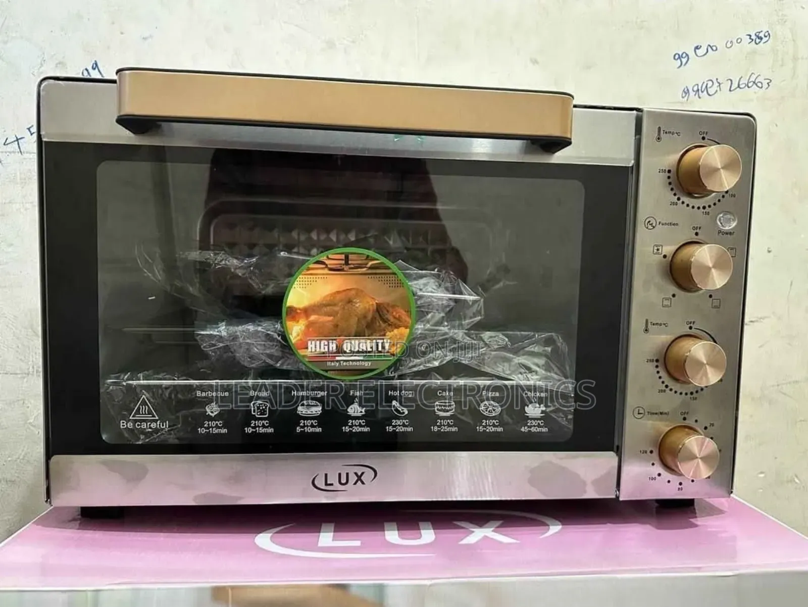 Lux Mini Oven 60 L – Large Capacity | Fast Heating | Multifunction