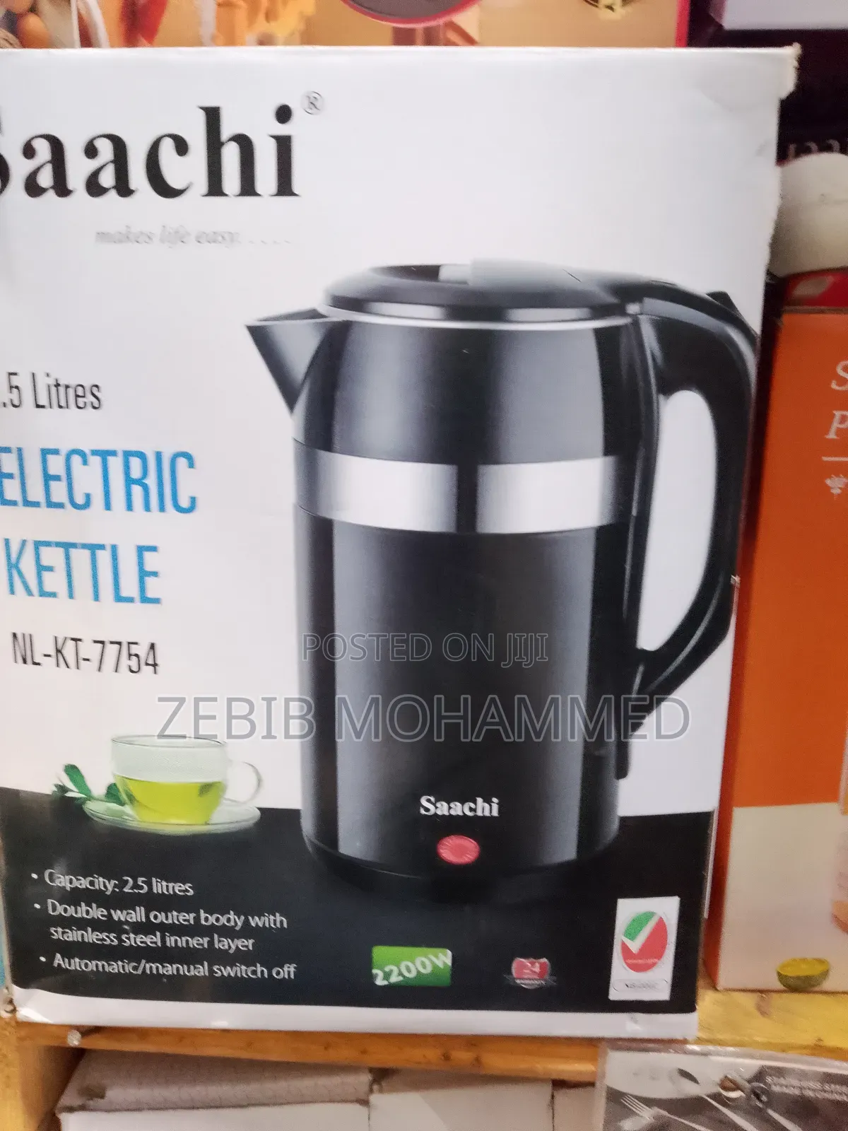 Saachi Electric Kettle 2.5 Ml