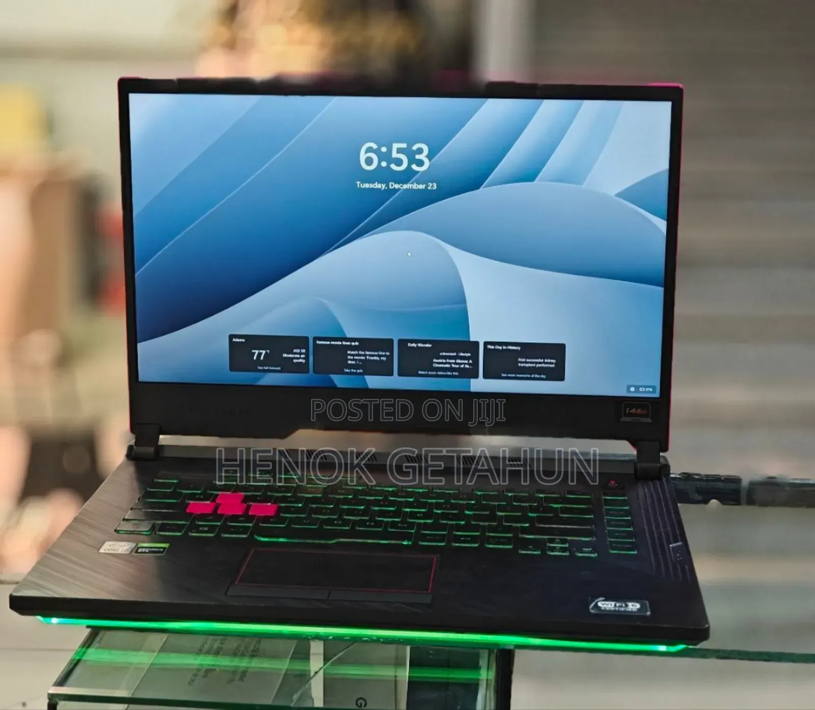New Laptop Asus ROG Strix G15 16GB Intel Core i7 SSD 512GB