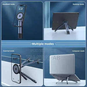 A8 All-in-One Foldable Magnetic Phone, Tablet, Laptop Stand