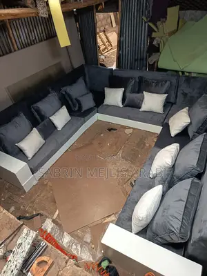 Grey and White MDF Arebiyan Mejlis