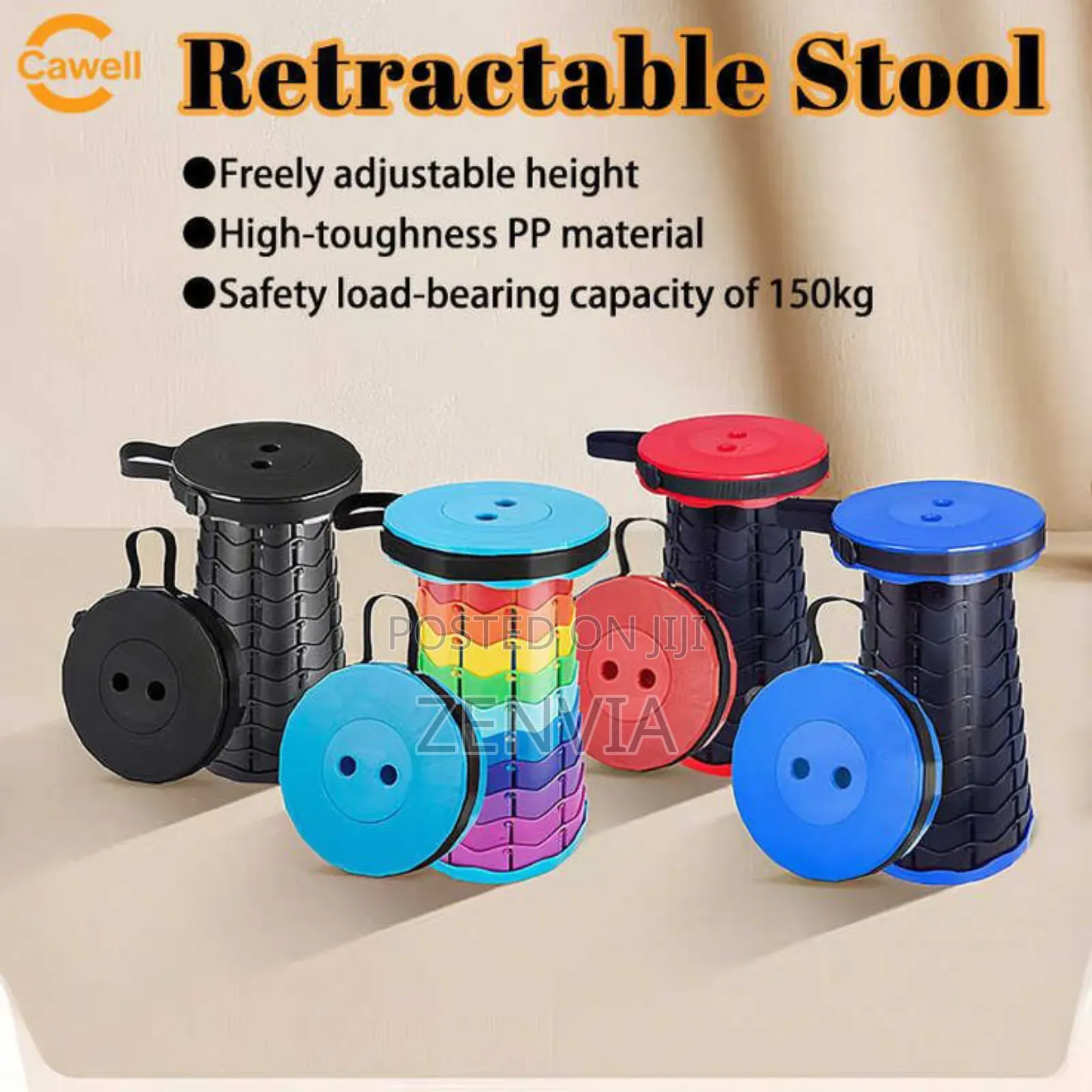 Portable Travel Retractable Stool /Free Delivery/