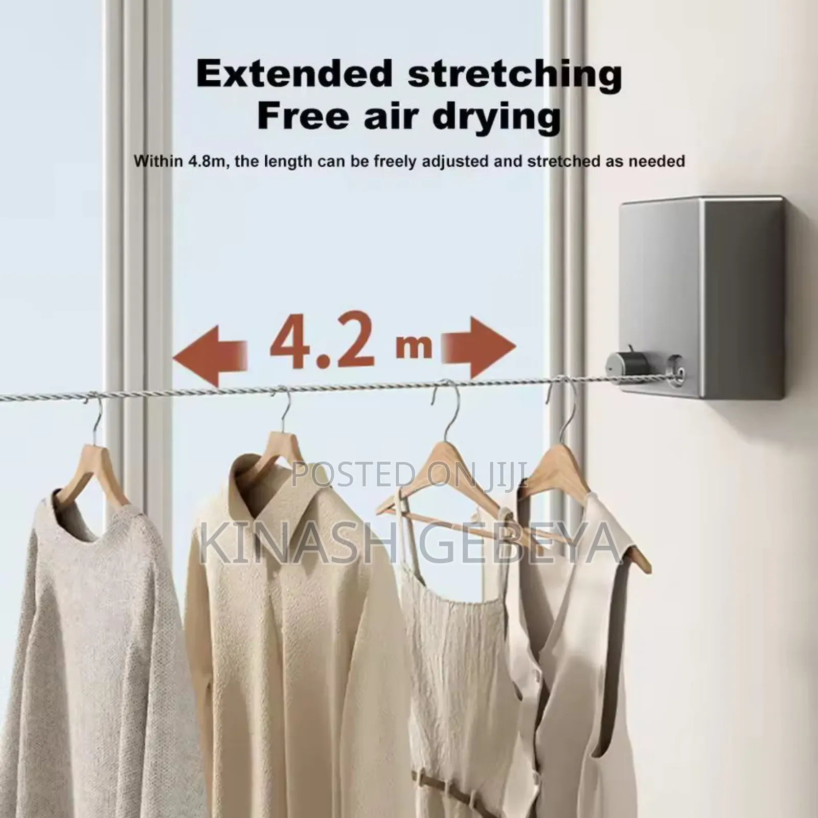 Modern Retractable Cloth Line Rope(4.2meter)