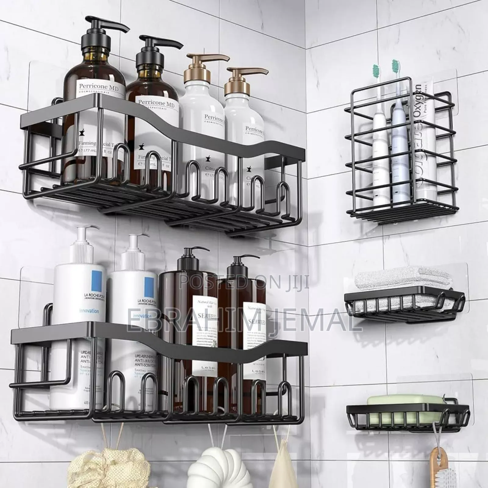 5pcs Stainless Steel Organizing Storage Rack