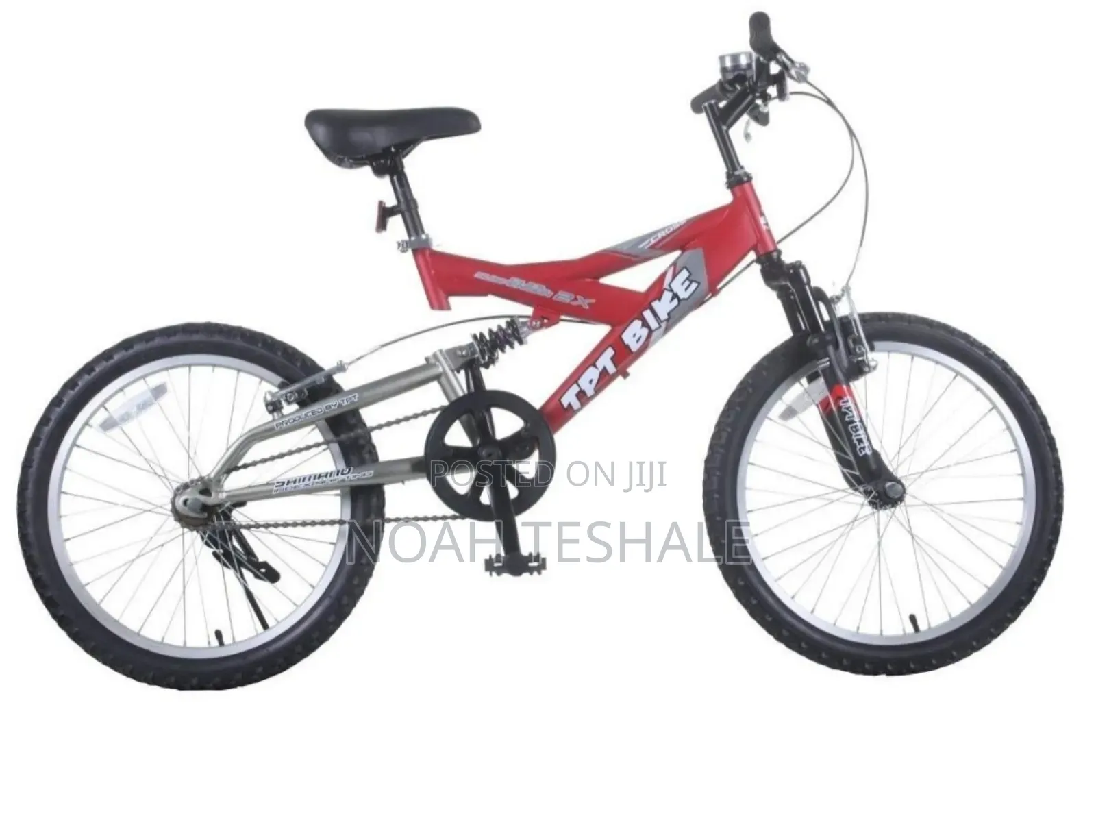 Red TPT Full Suspension Mountain Bike – Shimano Gears