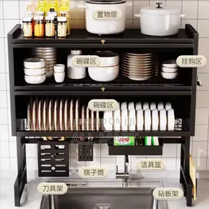 Upgraded And High Capacity Kitchen Over Sink Utensils Storage Rack